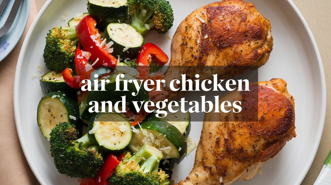 Air Fryer Chicken and Vegetables